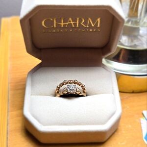 10k rose gold bridal set size 7